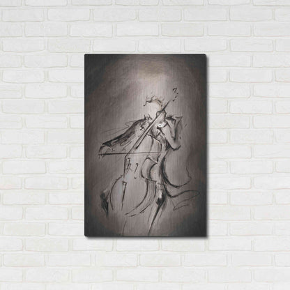 Luxe Metal Art 'The Cellist' by Marc Allante, Metal Wall Art,24x36