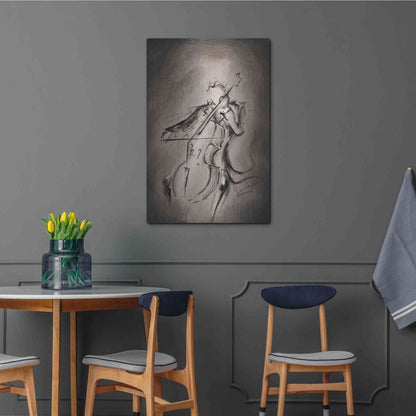 Luxe Metal Art 'The Cellist' by Marc Allante, Metal Wall Art,24x36