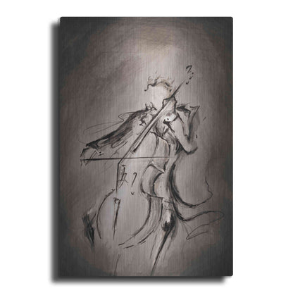 Luxe Metal Art 'The Cellist' by Marc Allante, Metal Wall Art