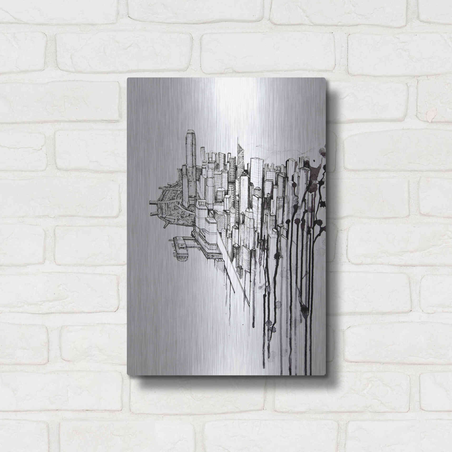 Luxe Metal Art 'Reclaimed' by Marc Allante, Metal Wall Art,12x16