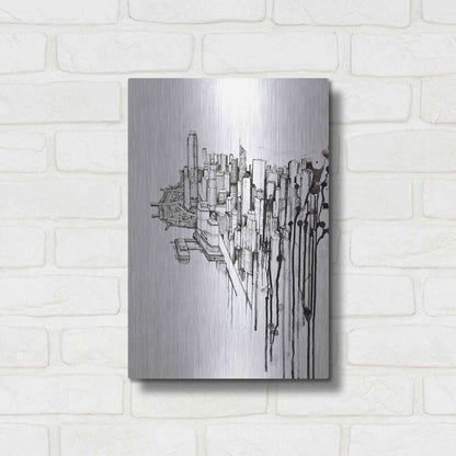 Luxe Metal Art 'Reclaimed' by Marc Allante, Metal Wall Art,12x16
