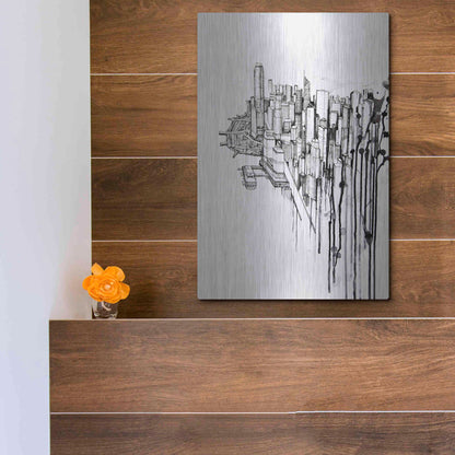 Luxe Metal Art 'Reclaimed' by Marc Allante, Metal Wall Art,12x16