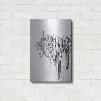 Luxe Metal Art 'Reclaimed' by Marc Allante, Metal Wall Art,16x24