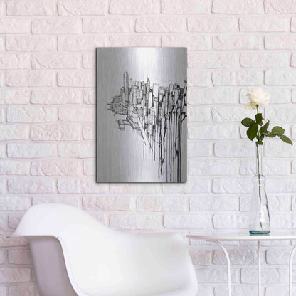 Luxe Metal Art 'Reclaimed' by Marc Allante, Metal Wall Art,16x24