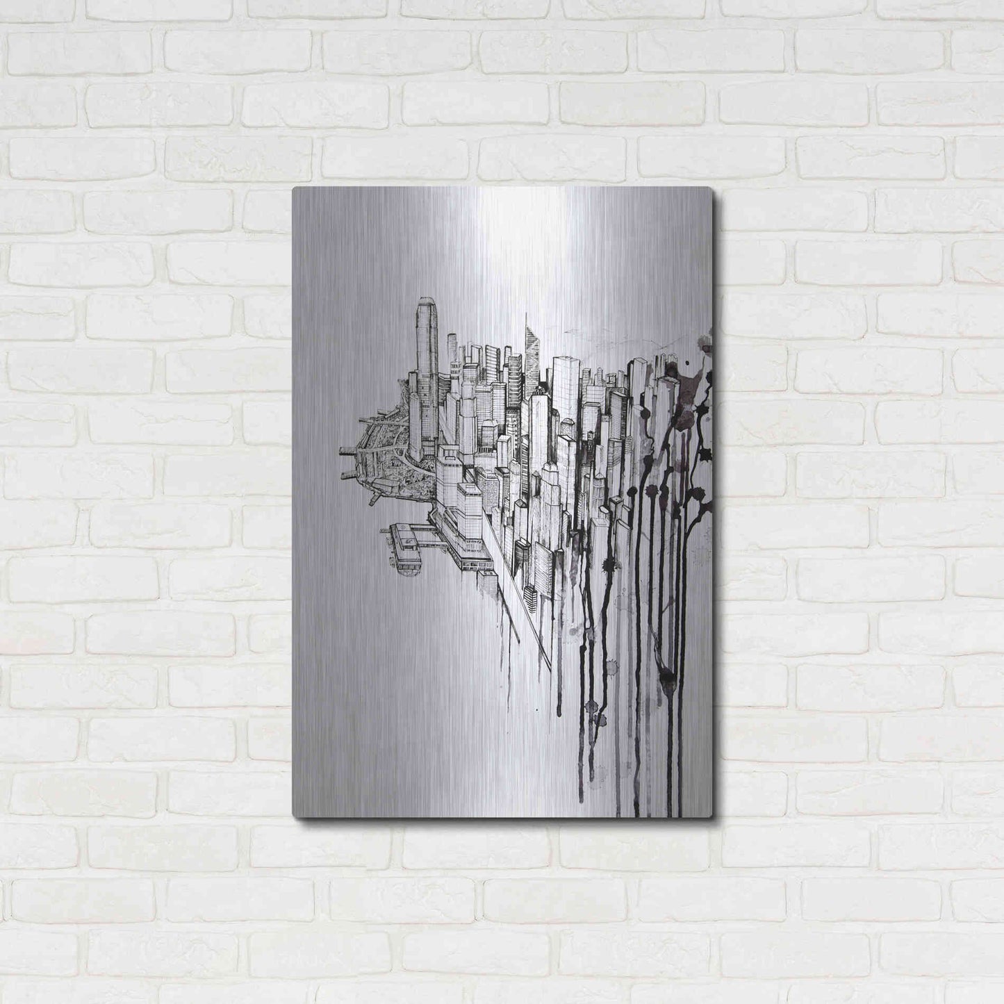 Luxe Metal Art 'Reclaimed' by Marc Allante, Metal Wall Art,24x36