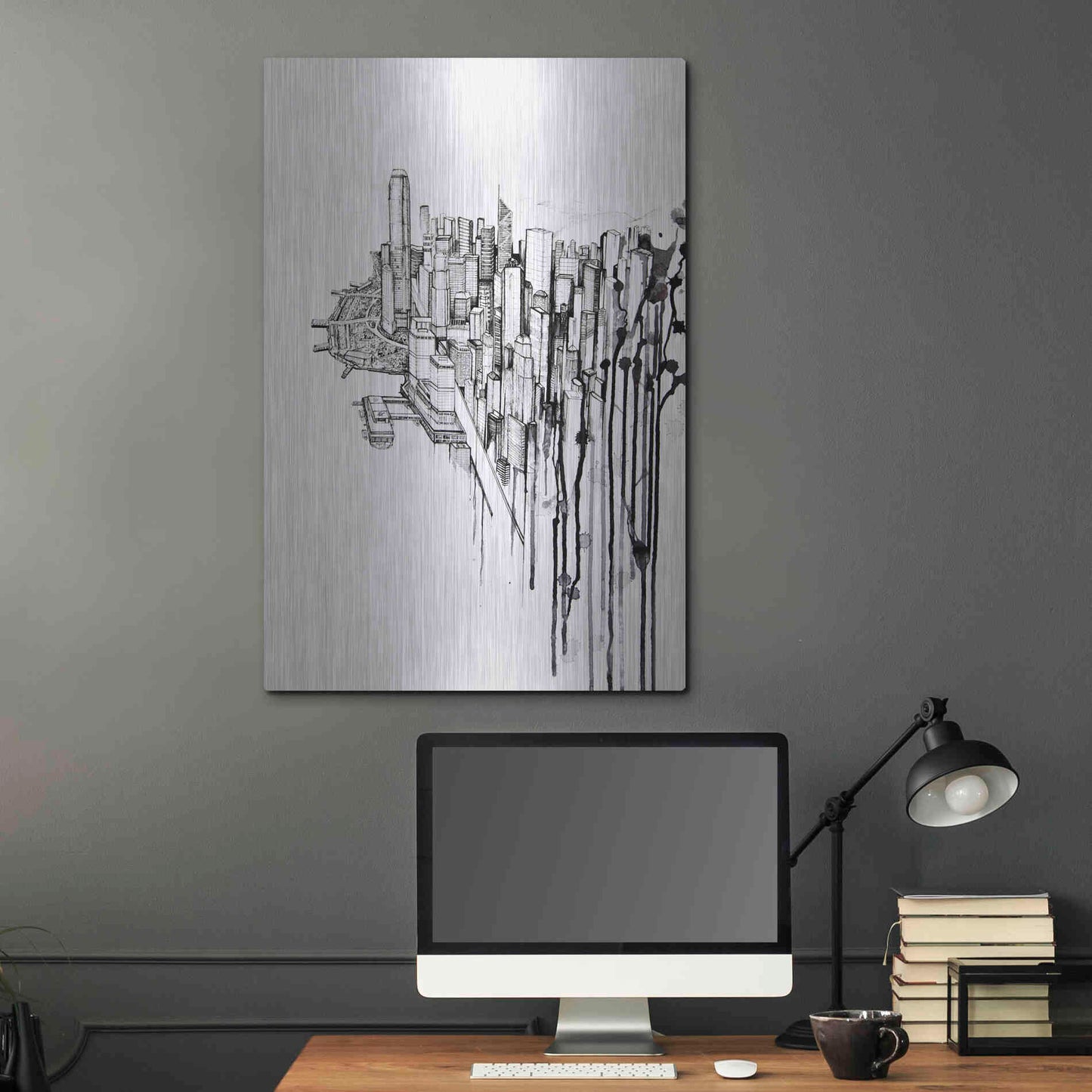 Luxe Metal Art 'Reclaimed' by Marc Allante, Metal Wall Art,24x36