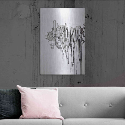 Luxe Metal Art 'Reclaimed' by Marc Allante, Metal Wall Art,24x36