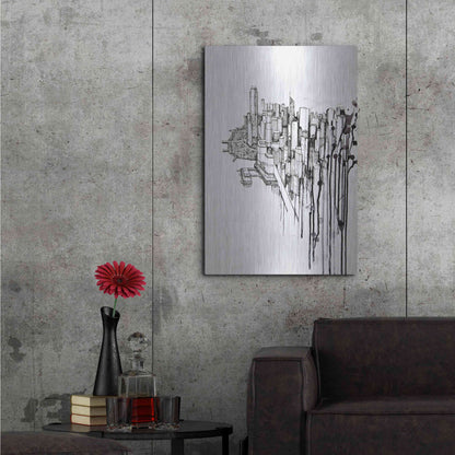 Luxe Metal Art 'Reclaimed' by Marc Allante, Metal Wall Art,24x36