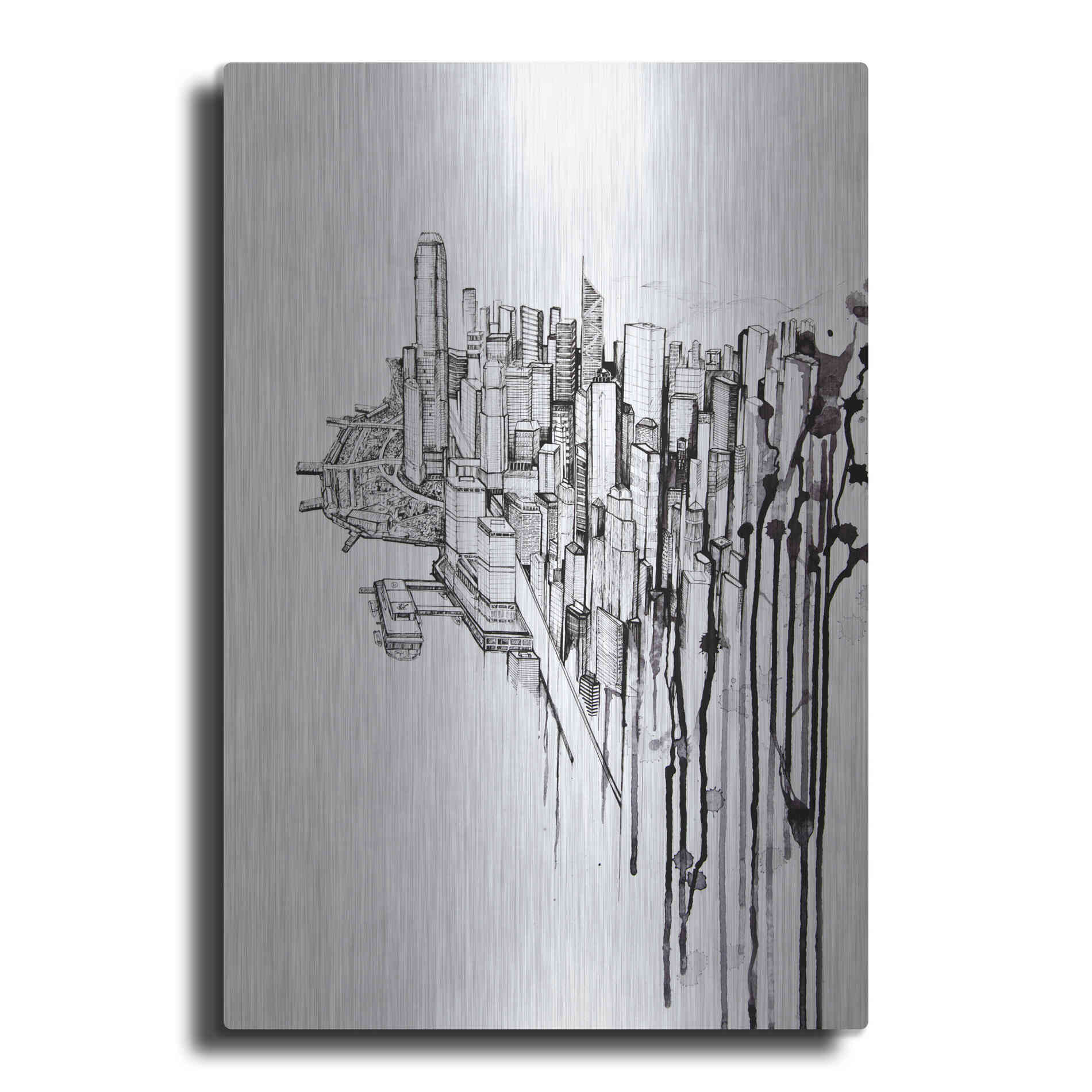 Luxe Metal Art 'Reclaimed' by Marc Allante, Metal Wall Art