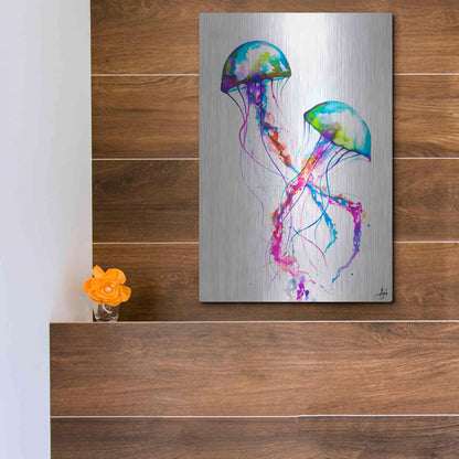 Luxe Metal Art 'Narasumas' by Marc Allante, Metal Wall Art,12x16