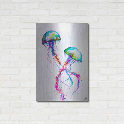 Luxe Metal Art 'Narasumas' by Marc Allante, Metal Wall Art,24x36