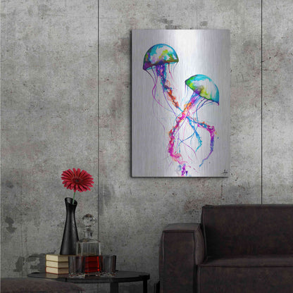 Luxe Metal Art 'Narasumas' by Marc Allante, Metal Wall Art,24x36