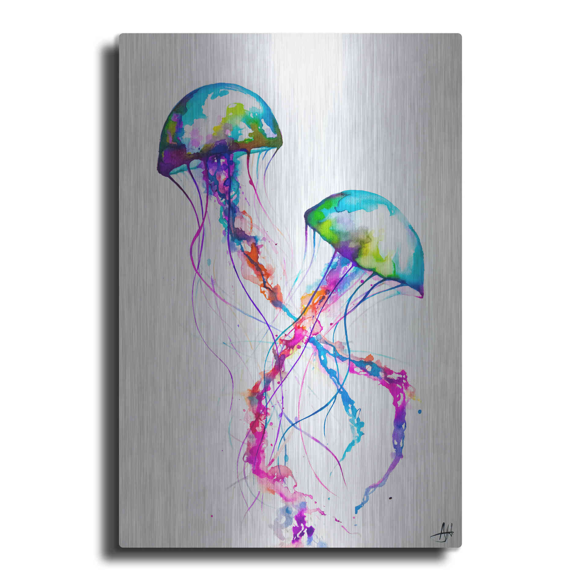 Luxe Metal Art 'Narasumas' by Marc Allante, Metal Wall Art