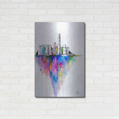 Luxe Metal Art 'Monolith II' by Marc Allante, Metal Wall Art,24x36