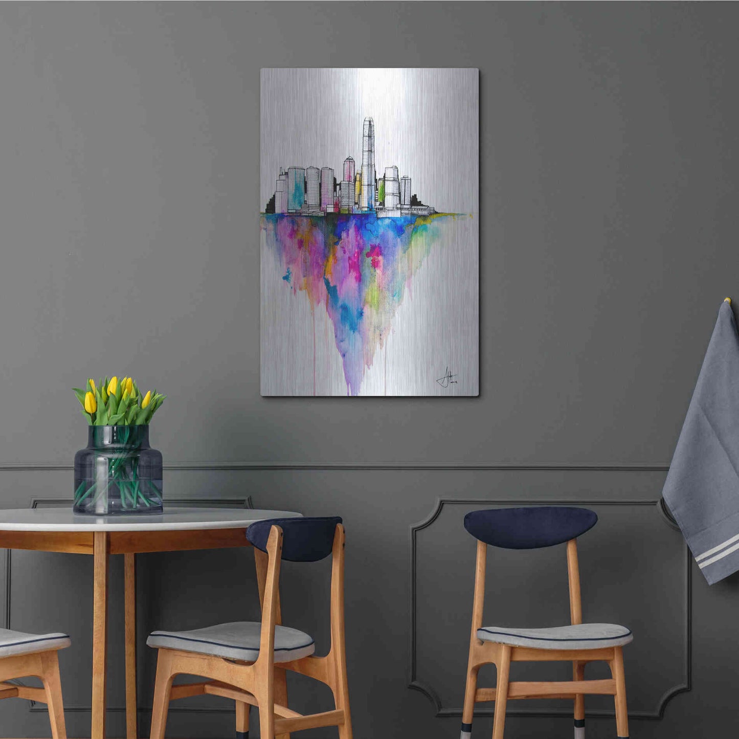 Luxe Metal Art 'Monolith II' by Marc Allante, Metal Wall Art,24x36