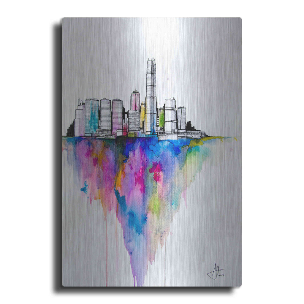 Luxe Metal Art 'Monolith II' by Marc Allante, Metal Wall Art