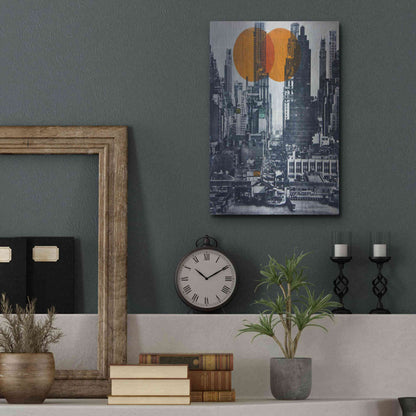 Luxe Metal Art 'New York Skyline 1948' by DB Waterman, Metal Wall Art,12x16