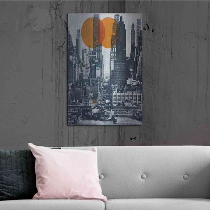 Luxe Metal Art 'New York Skyline 1948' by DB Waterman, Metal Wall Art,24x36