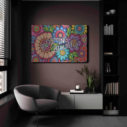 Luxe Metal Art 'Blooming Beautiful' by Hello Angel, Metal Wall Art,24x16