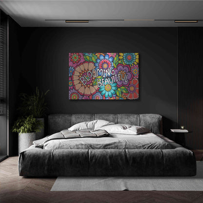 Luxe Metal Art 'Blooming Beautiful' by Hello Angel, Metal Wall Art,36x24