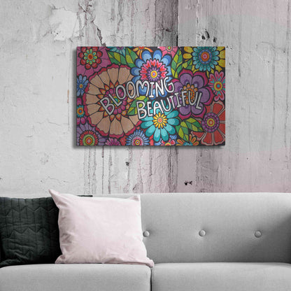 Luxe Metal Art 'Blooming Beautiful' by Hello Angel, Metal Wall Art,36x24