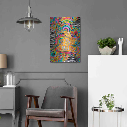 Luxe Metal Art 'Lost in the Right Direction' by Hello Angel, Metal Wall Art,16x24