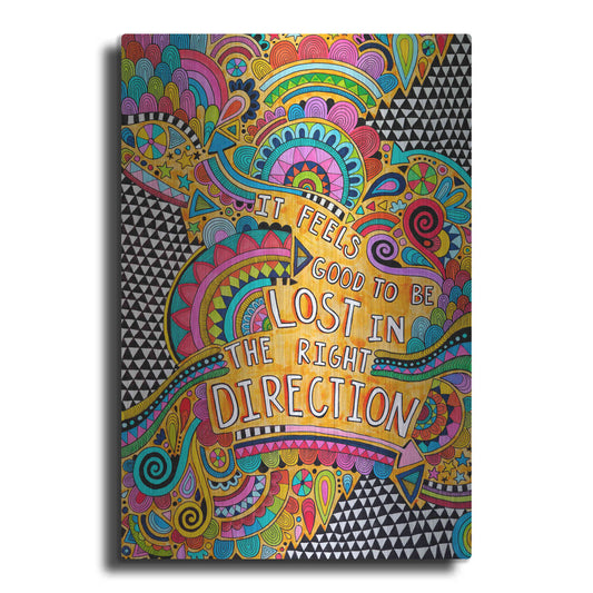 Luxe Metal Art 'Lost in the Right Direction' by Hello Angel, Metal Wall Art