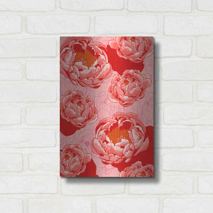 Luxe Metal Art 'Peony Daydreams' by Hello Angel, Metal Wall Art,12x16