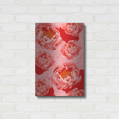 Luxe Metal Art 'Peony Daydreams' by Hello Angel, Metal Wall Art,16x24