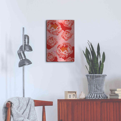 Luxe Metal Art 'Peony Daydreams' by Hello Angel, Metal Wall Art,16x24