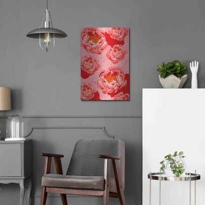 Luxe Metal Art 'Peony Daydreams' by Hello Angel, Metal Wall Art,16x24