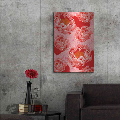 Luxe Metal Art 'Peony Daydreams' by Hello Angel, Metal Wall Art,24x36