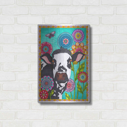 Luxe Metal Art 'Dairy Queen' by Hello Angel, Metal Wall Art,16x24