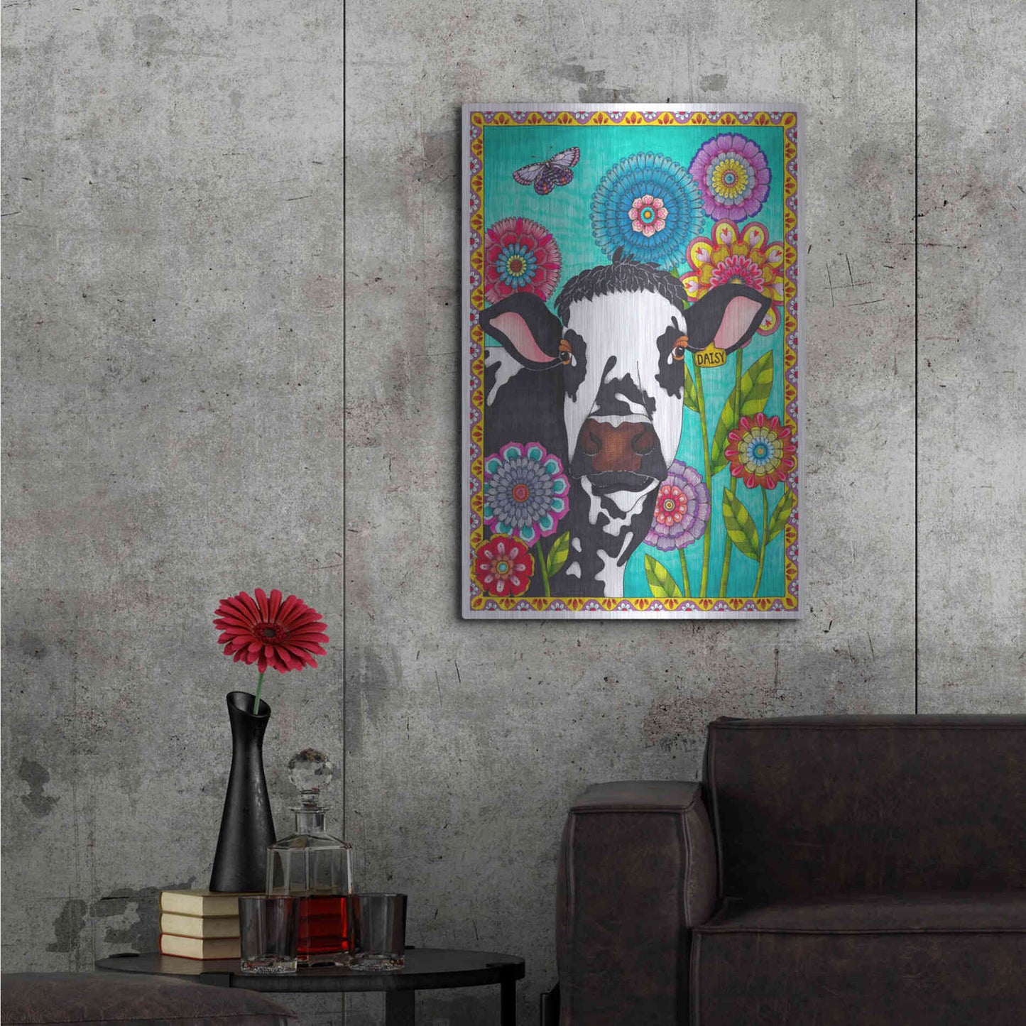 Luxe Metal Art 'Dairy Queen' by Hello Angel, Metal Wall Art,24x36