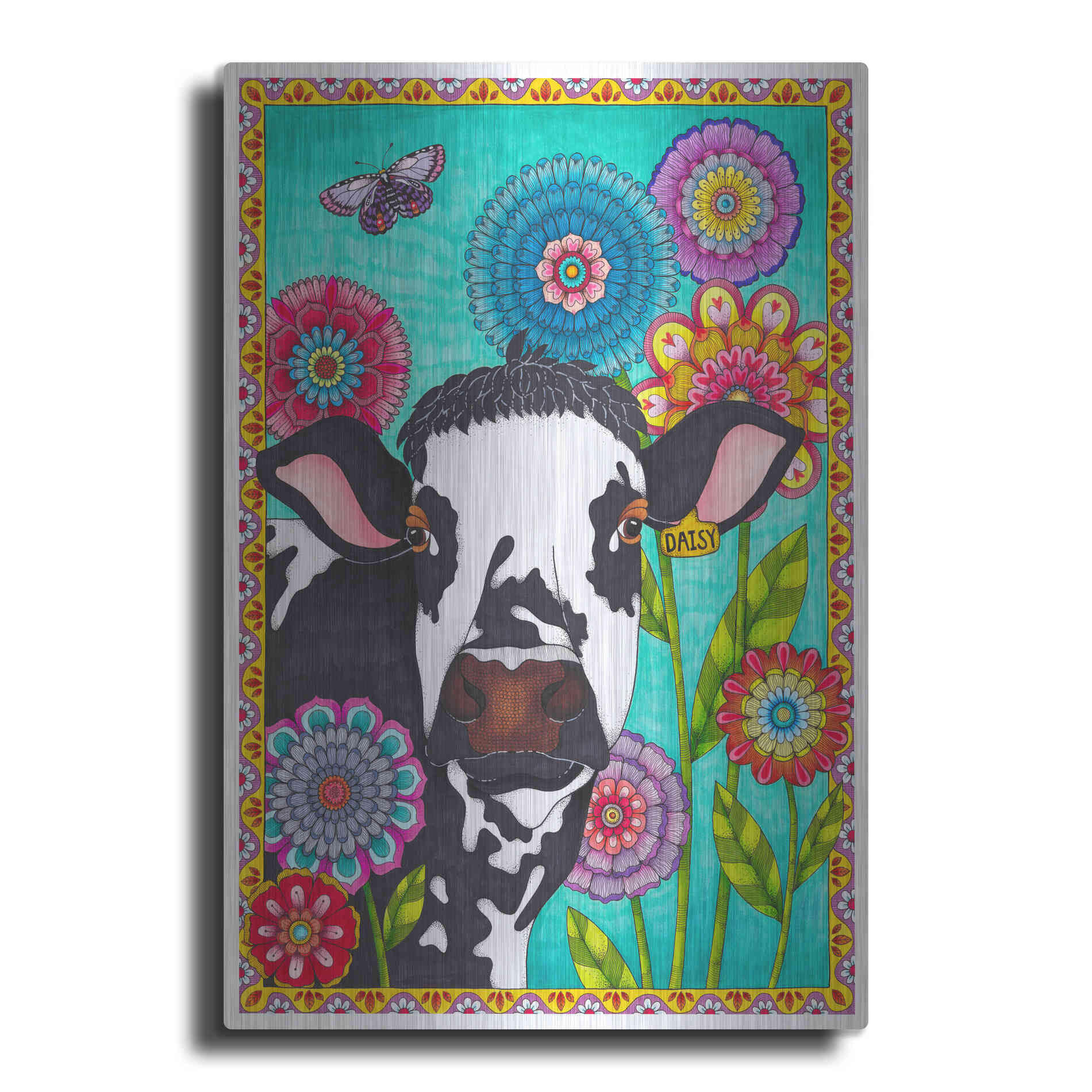 Luxe Metal Art 'Dairy Queen' by Hello Angel, Metal Wall Art