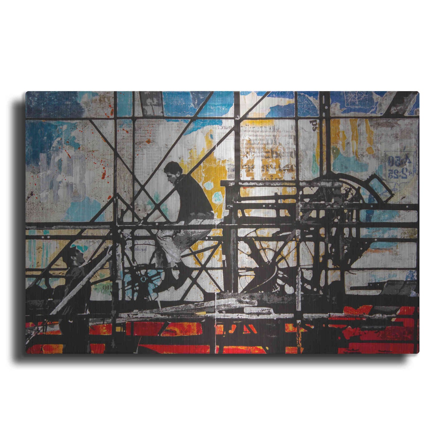 Luxe Metal Art 'Four Corners' by DB Waterman, Metal Wall Art