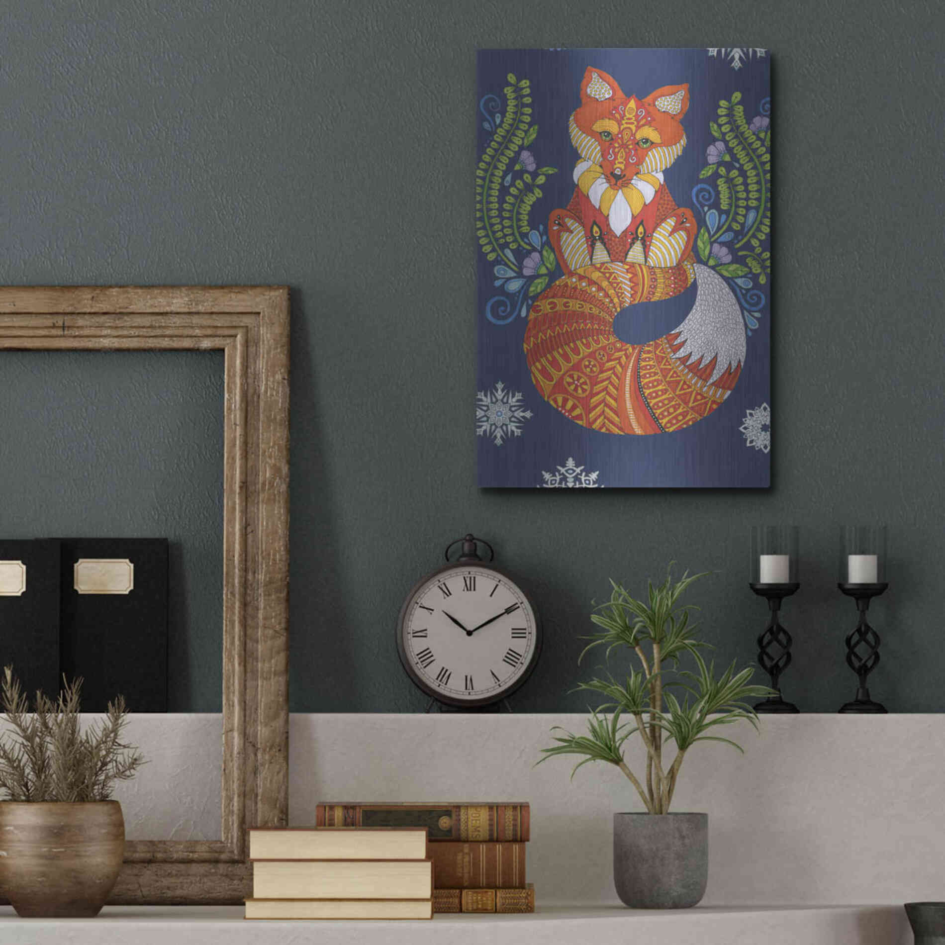 Luxe Metal Art 'Arctic Wonderland 14' by Hello Angel, Metal Wall Art,12x16