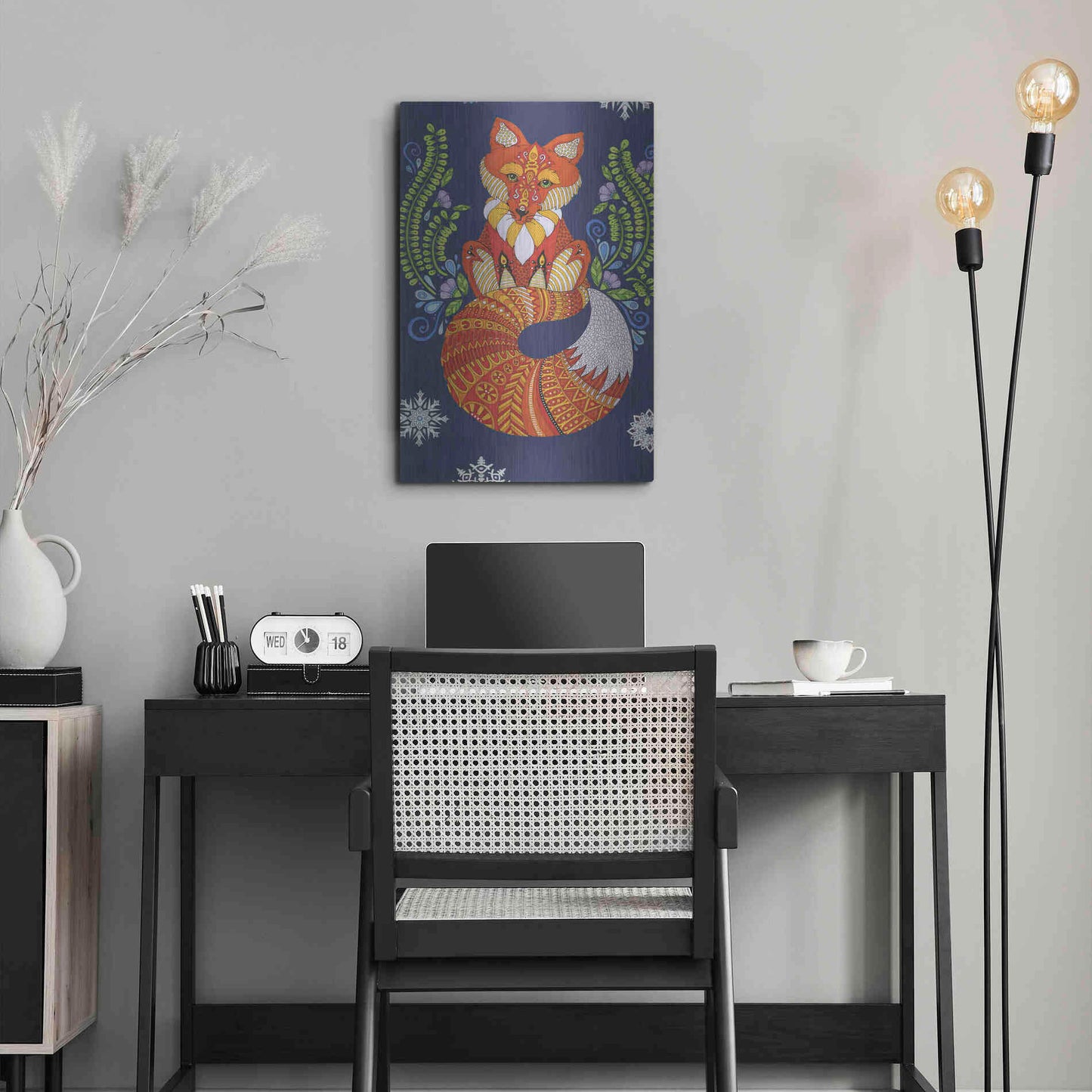 Luxe Metal Art 'Arctic Wonderland 14' by Hello Angel, Metal Wall Art,16x24