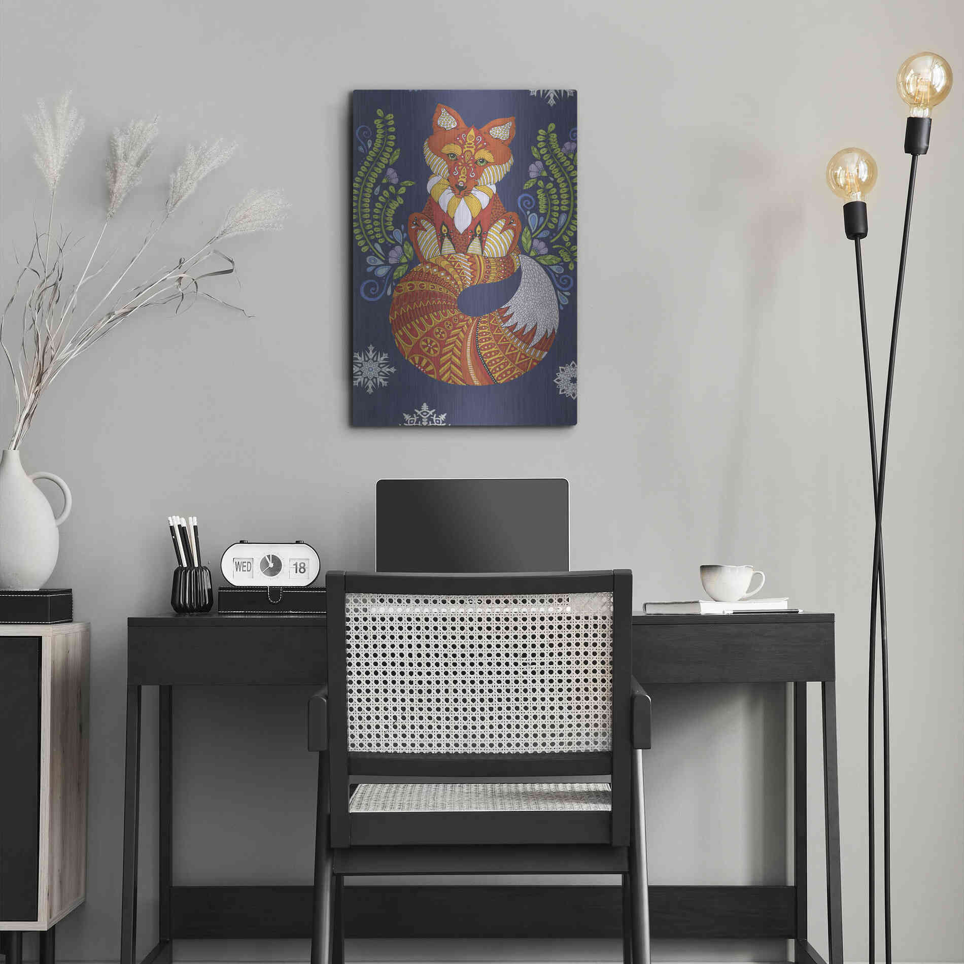 Luxe Metal Art 'Arctic Wonderland 14' by Hello Angel, Metal Wall Art,16x24