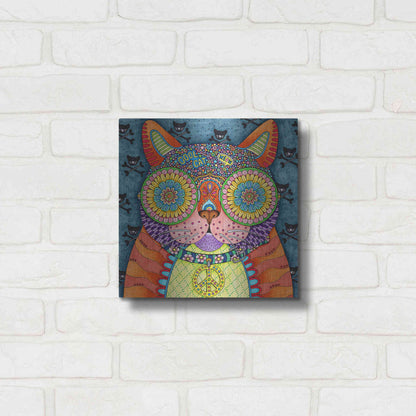 Luxe Metal Art 'Irresistible Animals 8 ' by Hello Angel, Metal Wall Art,12x12