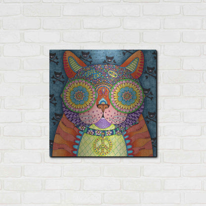 Luxe Metal Art 'Irresistible Animals 8 ' by Hello Angel, Metal Wall Art,24x24