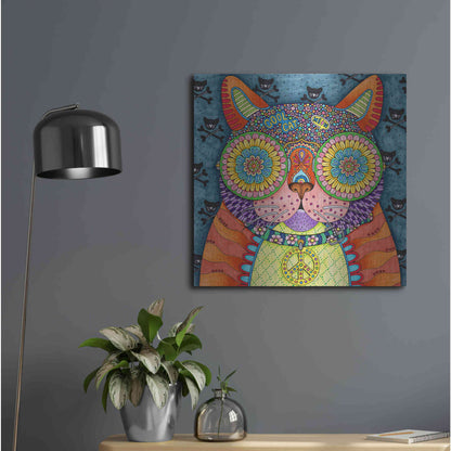 Luxe Metal Art 'Irresistible Animals 8 ' by Hello Angel, Metal Wall Art,24x24