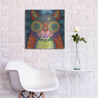 Luxe Metal Art 'Irresistible Animals 8 ' by Hello Angel, Metal Wall Art,24x24