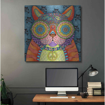 Luxe Metal Art 'Irresistible Animals 8 ' by Hello Angel, Metal Wall Art,36x36