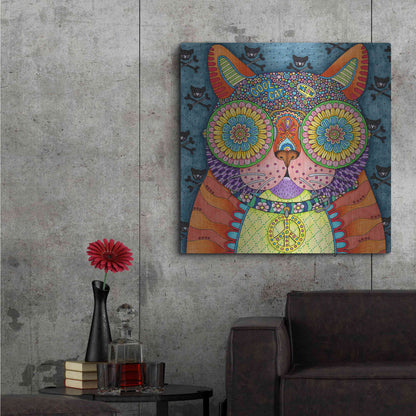 Luxe Metal Art 'Irresistible Animals 8 ' by Hello Angel, Metal Wall Art,36x36
