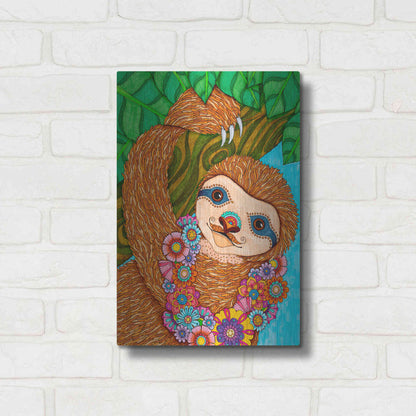 Luxe Metal Art 'Tropical Paradise 16 ' by Hello Angel, Metal Wall Art,12x16