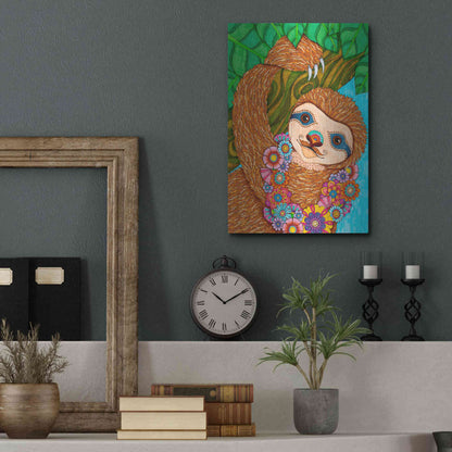 Luxe Metal Art 'Tropical Paradise 16 ' by Hello Angel, Metal Wall Art,12x16