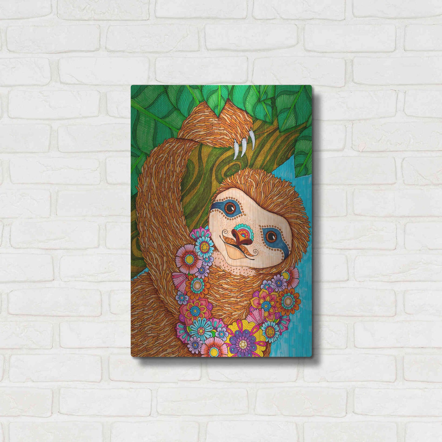 Luxe Metal Art 'Tropical Paradise 16 ' by Hello Angel, Metal Wall Art,16x24