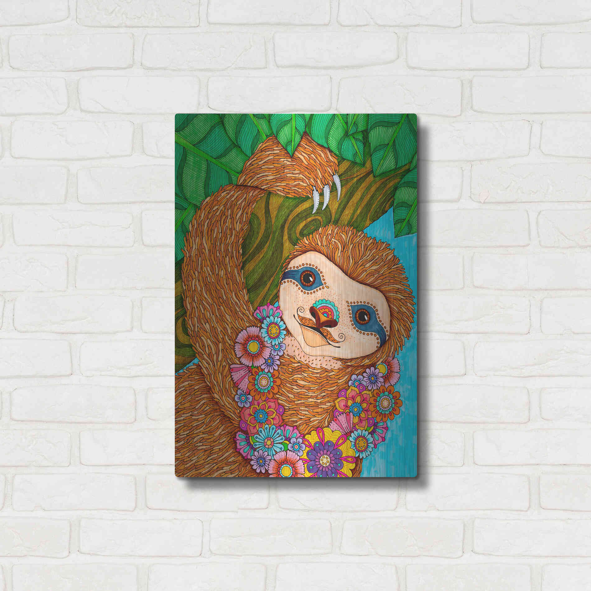 Luxe Metal Art 'Tropical Paradise 16 ' by Hello Angel, Metal Wall Art,16x24