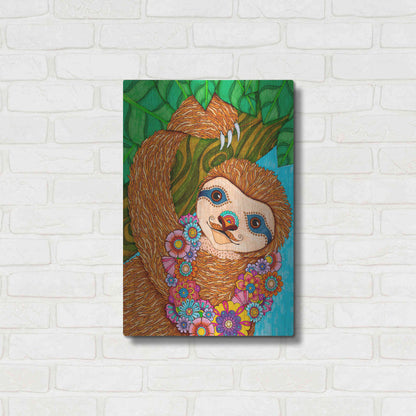 Luxe Metal Art 'Tropical Paradise 16 ' by Hello Angel, Metal Wall Art,16x24